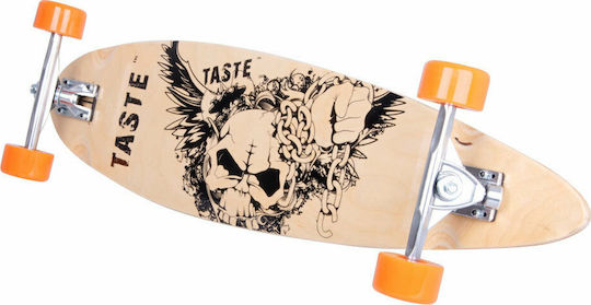 inSPORTline Worker Skully Complete Longboard 8.66" Brown