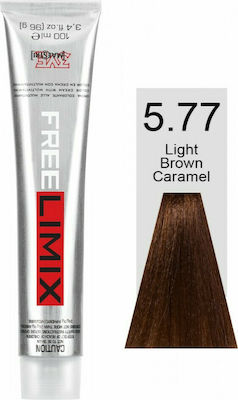 Freelimix Permanent Color Vopsea de Păr 5.77 Castane Caramel deschis 100ml