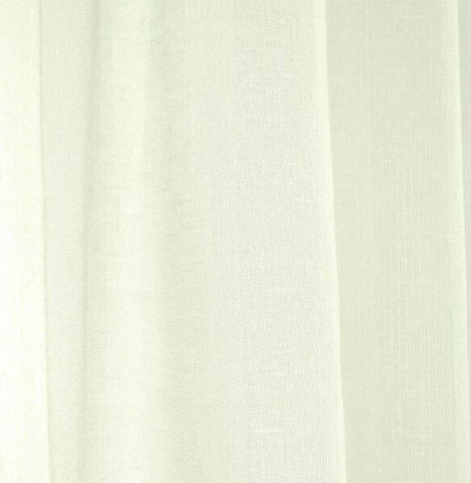 Lino Home Перде с Плик с Писалка Line 050 Бяло 145x295см