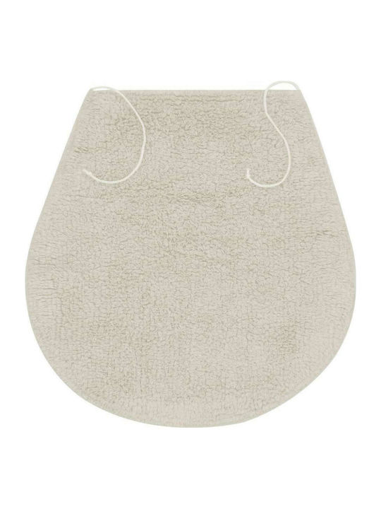 vidaXL Rutschfest Set Badematten Baumwolle Toilette 133224 White 3Stück