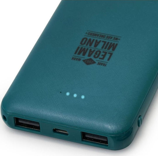 Legami Milano PowerMan 5000mAh mit USB-A Anschluss Petrol