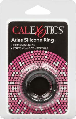 Calexotics Atlas Silicone Ring Δαχτυλίδι Πέους Σιλικόνης Μαύρο SE-1368-25-2