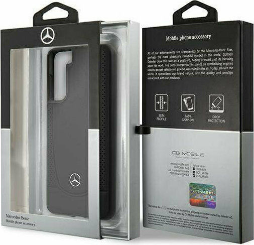 Mercedes-Benz Urban Back Cover Δερμάτινο Μαύρο (Galaxy S21 5G)