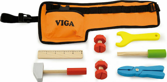 Viga Toys Viga Ζώνη Εργαλείων από Ξύλο για 3+ Ετών