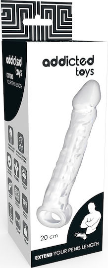 Addicted Toys Addicted Toys Dong Extension Extensie Penis Transparent 20cm