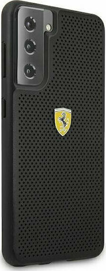 Ferrari On Track Perforated Back Cover Πλαστικό Μαύρο (Galaxy S21+ 5G)