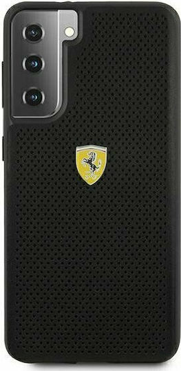 Ferrari On Track Perforated Back Cover Πλαστικό Μαύρο (Galaxy S21+ 5G)