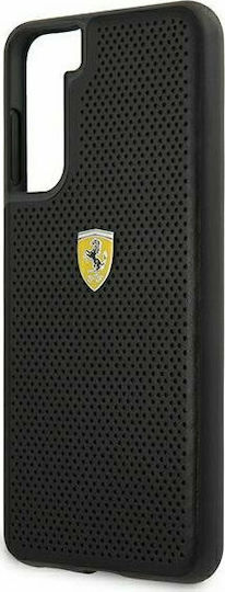 Ferrari On Track Perforated Back Cover Plastic Negru (Galaxy S21 5G)