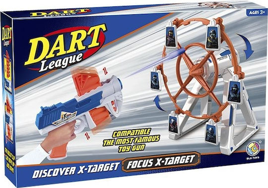 Blue Toys Στόχος Dart League Shooting Dart Games Παιδικό Πιστόλι