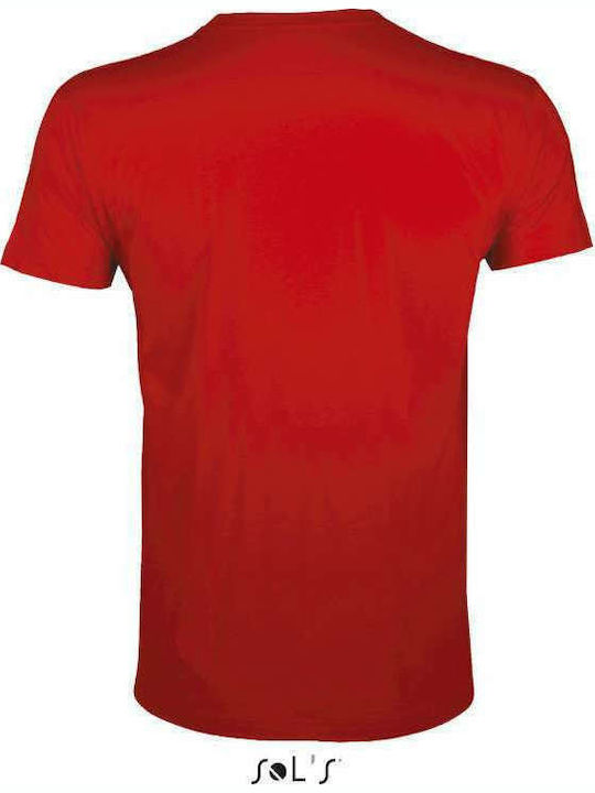 Sol's Regent Fit Men's Short Sleeve Promotional T-Shirt Red 00553-145