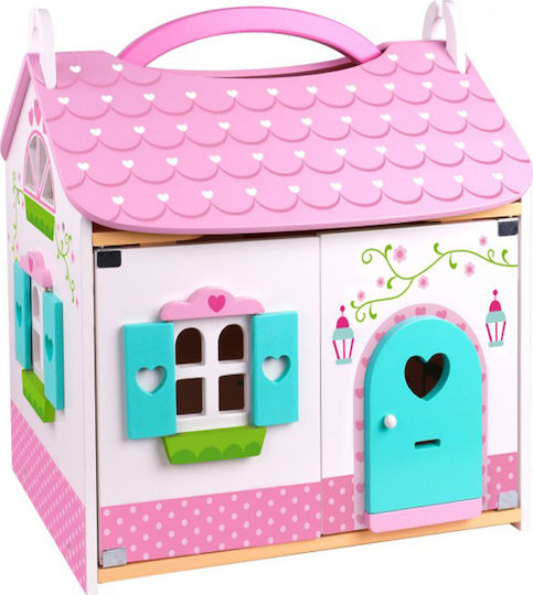 Tooky Toys Căsuță de păpuși din lemn