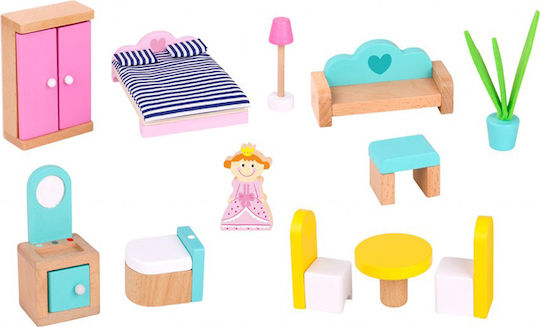 Tooky Toys Căsuță de păpuși din lemn
