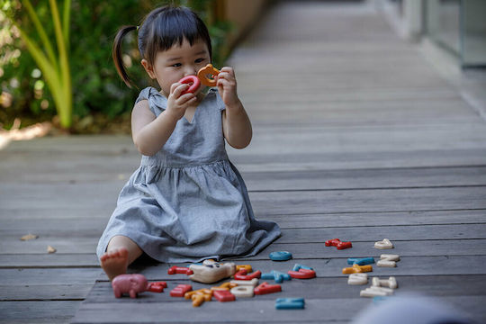 Plan Toys Βρεφικό Παιχνίδι Αλφαβήτα Με Κεφαλαία (Αγγλικά) από Ξύλο για 24+ Μηνών