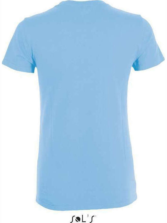 Sol's Regent Women's Short Sleeve Promotional T-Shirt Sky Blue