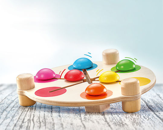 Selecta Shape Sorting Toy Color Board with Double-Sided Shapes made of Wood for 24++ Months
