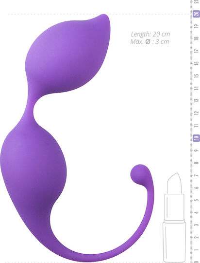 Easytoys Geisha Collection Curved Kegel Balls Κολπικές Μπάλες Μωβ