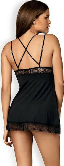 Obsessive Set Sexy Babydoll Black