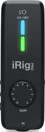 IK Multimedia iRig Pro I/O Εξωτερική Επαγγελματική Κάρτα Ήχου με Σύνδεση USB, Lightning