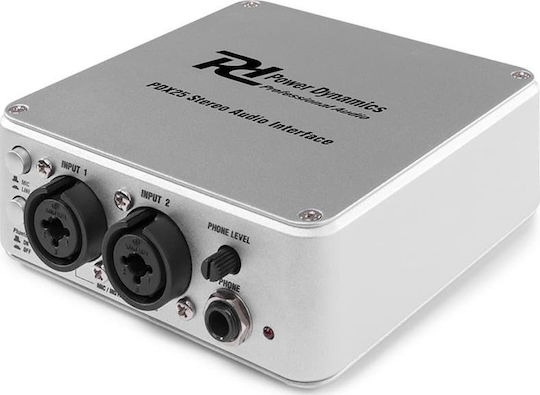 Power Dynamics PDX25 172.779 Εξωτερική Επαγγελματική Κάρτα Ήχου με Σύνδεση USB