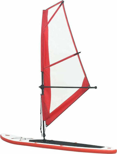 vidaXL Φουσκωτή Σανίδα SUP / Windsurf με Μήκος 3.3m Κόκκινη