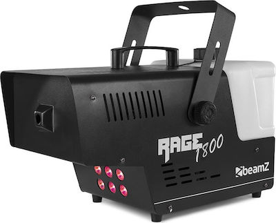 BeamZ Rage 1800LED Nebelmaschine LED 1800W mit Drahtlos / Verkabelt Fernbedienung und Möglichkeit zur Verbindung mit einer Lichtkonsole