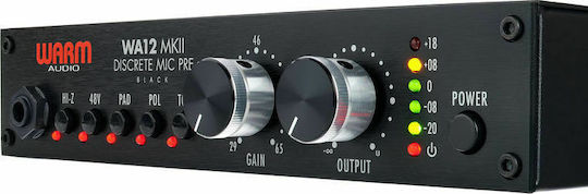 Warm Audio WA-12 MKII Microphone Preamplifier Mono with Phantom Power & 1 XLR Input