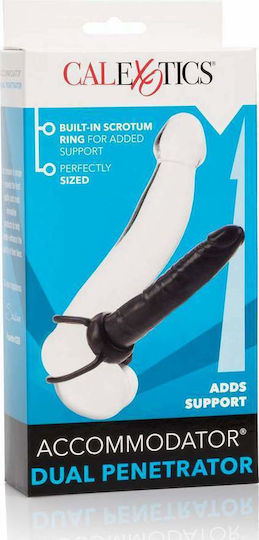 Calexotics Exotic Novelties Accommodator Dual Penetrator με Dildo 15cm σε Μαύρο Χρώμα