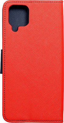 Fancy Synthetic Leather Book Red (Galaxy A12)