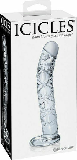 Icicles Icicles No 60 Стъклено дилдо Clear 15см
