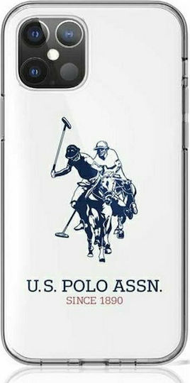 U.S. Polo Assn. Shiny Big Logo Back Cover Σιλικόνης Λευκό (iPhone 12 Pro Max)