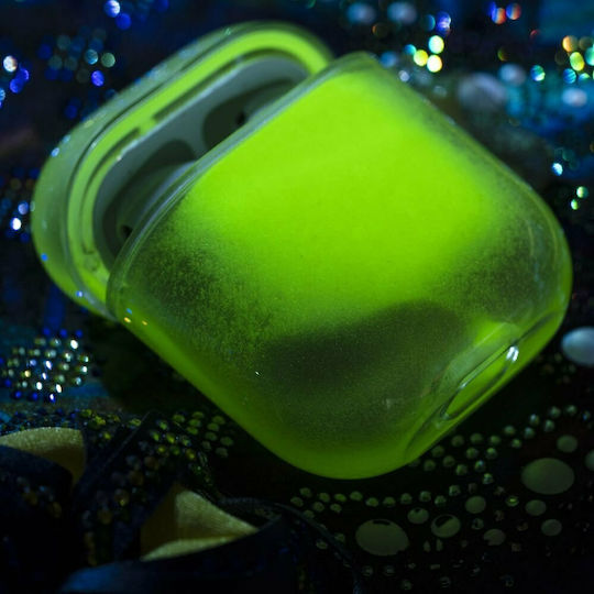Kingxbar Galaxy Nightglow Luminescent Θήκη Σιλικόνης σε Κόκκινο χρώμα για Apple AirPods