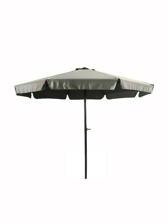 Umbrelă Rotundă Din Aluminiu 2005 Gri Φ3xÎ2,45m