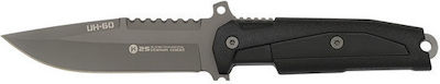 K25 Titanium Coated Knife Black with Blade made of Stainless Steel in Sheath