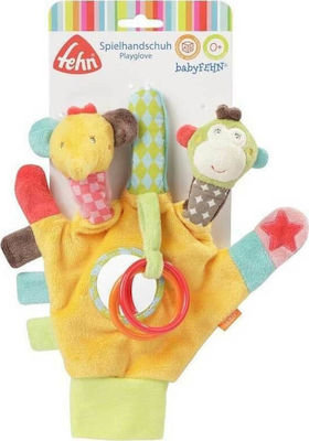 Fehn Baby Toy Safari Game Glove made of Fabric for 0++ Months