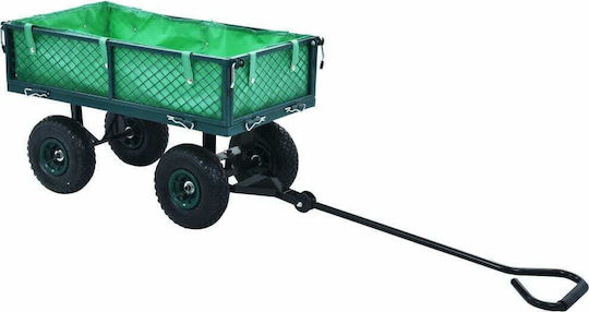 Trailer Garden Cart Four-wheel with Maximum Load Weight 250kg 84x84cm.