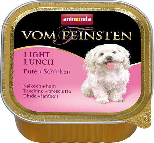 Animonda Vom Feinsten Light Lunch Υγρή Τροφή Σκύλων σε Ταψάκι Διαίτης με Γαλοπούλα και Χοιρινό Διαίτης, χωρίς Σιτηρά & Γλουτένη 150gr