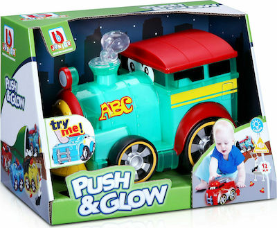 Bburago Junior Push & Glow Train με Φως και Ήχους για 12+ Μηνών