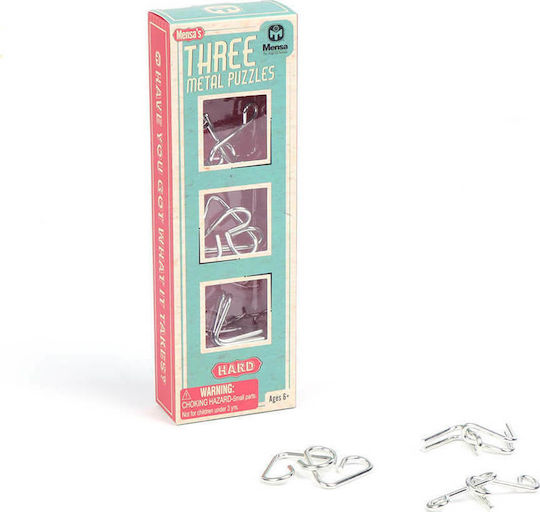 Mensa Hard Wire Puzzles Puzzle made of Metal for 6+ Years Old IQ-1072A