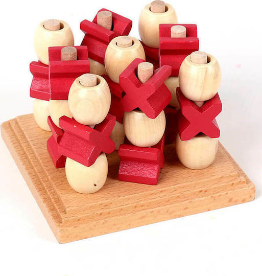 Mensa 3D Noughts & Crosses Γρίφος από Ξύλο για 4+ Ετών IQ-1033