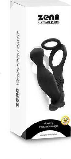 Zenn Vibrating Intimate Anal Massager Анален вибратор Black 13.5см