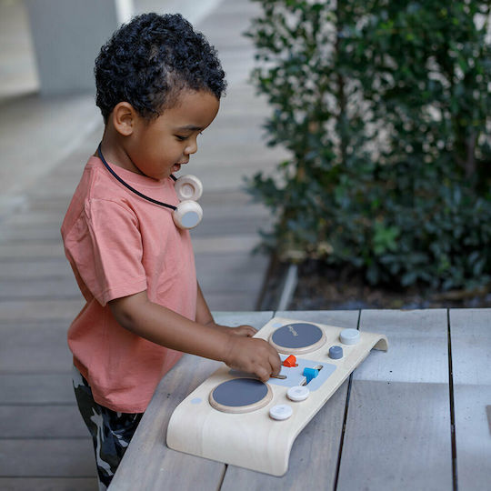 Plan Toys Mίκτης DJ από Ξύλο για 3+ Ετών 2τμχ