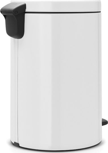 Brabantia NewIcon Кошче Отпадъци Метален с Педал Бял 20лт 1бр Brabantia NewIcon Кошче Отпадъци Метален с Педал Бял 20лт 1бр