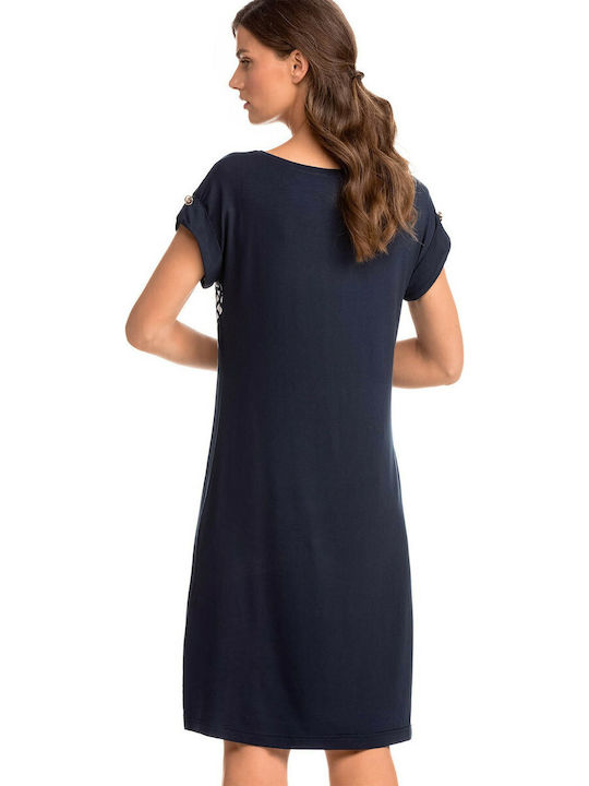 Vamp Navy Blue Beach Dress
