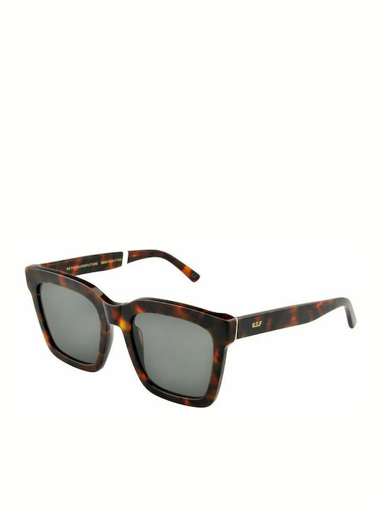Retrosuperfuture Aalto Women's Sunglasses with Brown Tartaruga Plastic Frame and Gray Lens
