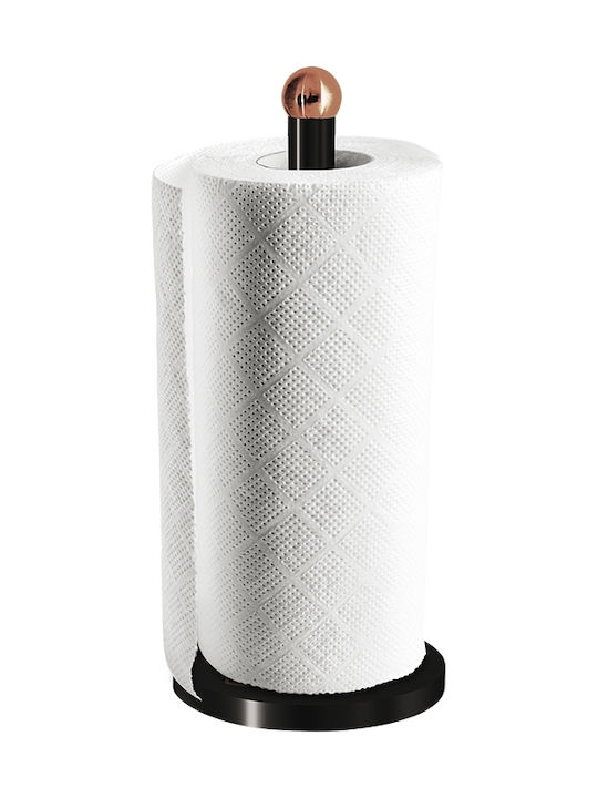 Berlinger Haus Metallic Paper Towel Holder Black Rose Collection Black 15cm BH-1737