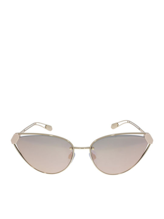 Bvlgari Sunglasses Ροζ Χρυσά with Metal Frame & Pink Lens