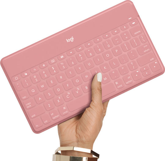 Logitech Keys-To-Go Fără fir Bluetooth Doar tastatura Engleză US Roz