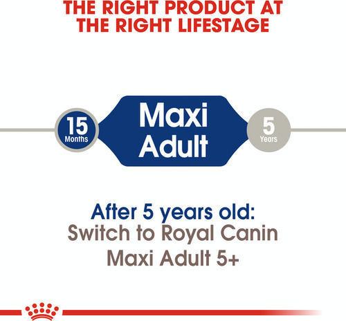 Royal Canin Maxi Adult 15kg Dry Food Gluten-Free for Adult Large Breed Dogs with Poultry and Rice