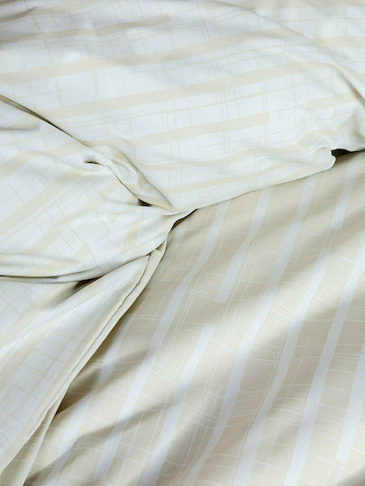 Nima Sheet Sets Single with Elastic 100x200+32cm. Evenness Beige 3pcs