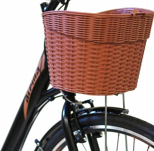 Alpina Stadt S 28" 2019 Schwarzes Fahrrad mit Geschwindigkeiten
